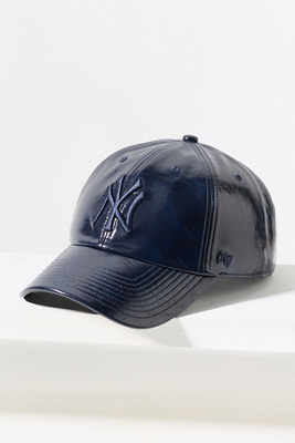 47 Brand Faux Leather Mlb Baseball Cap In Blue
