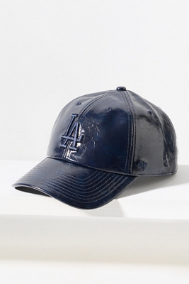 47 Brand Faux Leather Mlb Baseball Cap In Blue