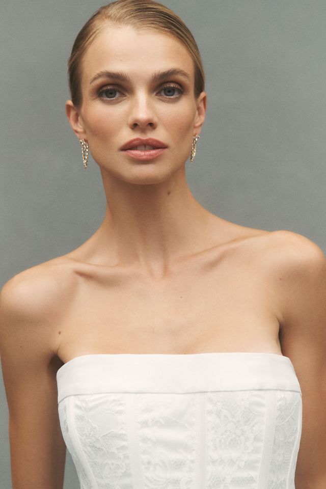 BHLDN Satin Corset Mini Dress #5