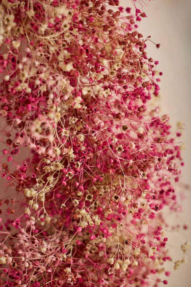 Pink Gypsophila Heart Wreath #1