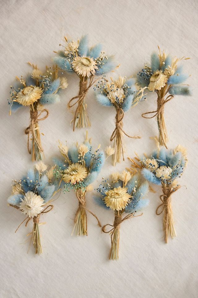 Mini Dried Bouquets, Set of 8 #2