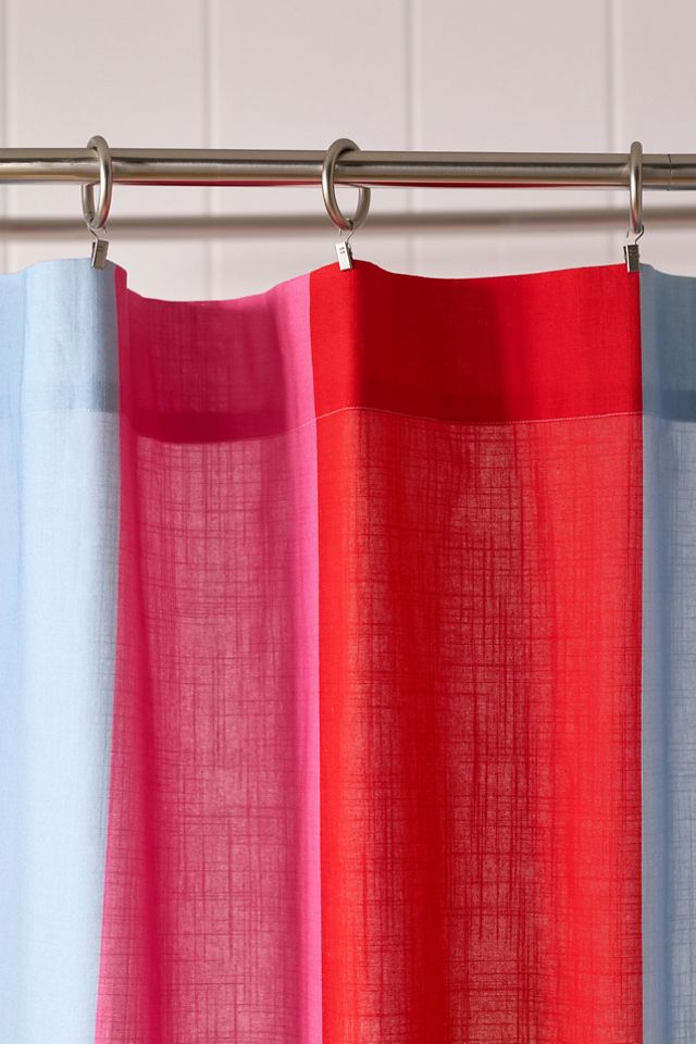 Damson Madder Cotton Printed Shower Curtain #1