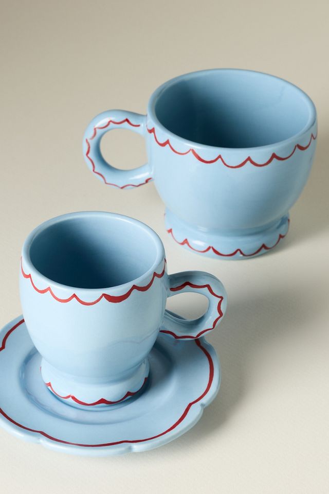 Damson Madder Stoneware Espresso Cup & Saucer | AnthroHome