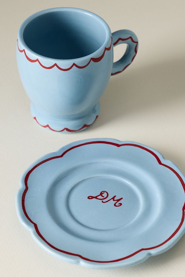 Damson Madder Stoneware Espresso Cup & Saucer #5