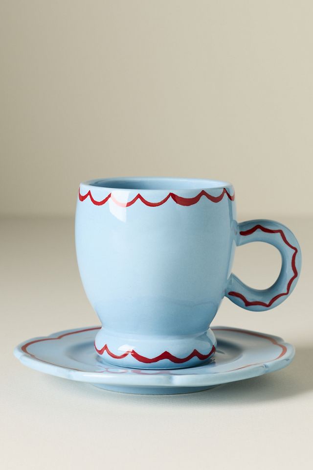 Damson Madder Stoneware Espresso Cup & Saucer #3