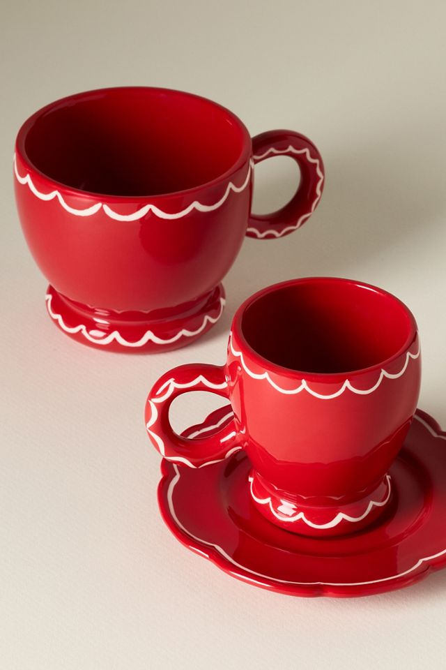 Damson Madder Stoneware Espresso Cup & Saucer | Anthropologie