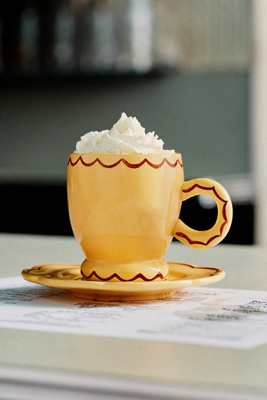 Damson Madder Stoneware Espresso Cup & Saucer | Anthropologie