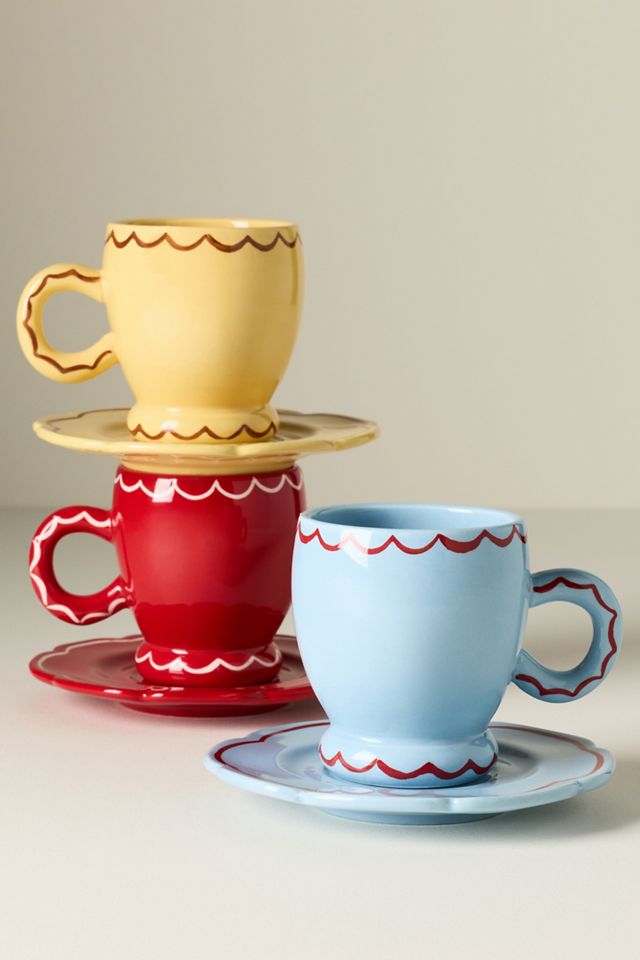 Damson Madder Stoneware Espresso Cup & Saucer | Anthropologie
