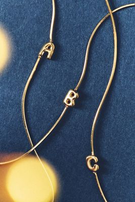 Barely There Bubble Monogram Necklace