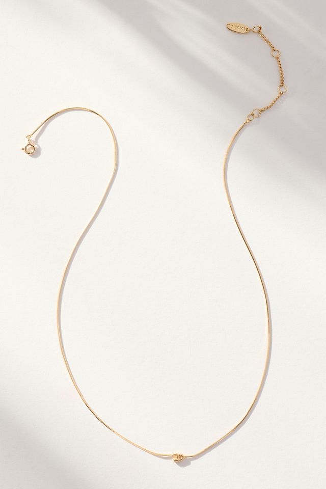 Barely There Bubble Monogram Necklace #3