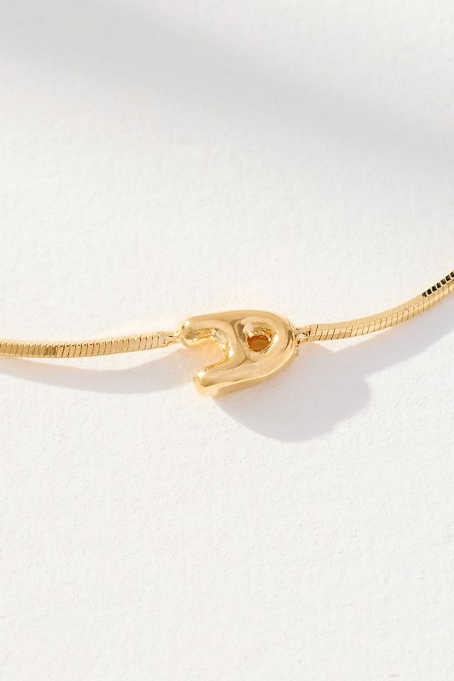 Barely There Bubble Monogram Necklace #1