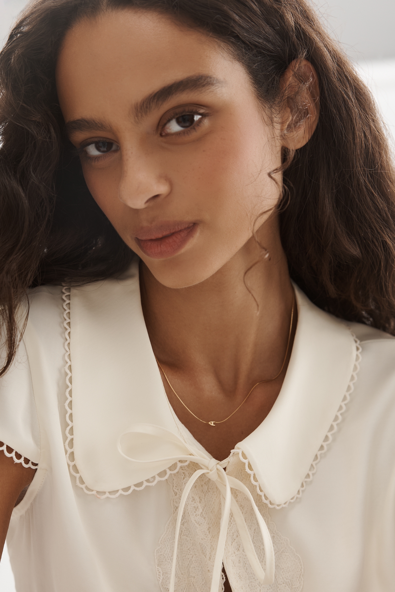 Barely There Bubble Monogram Necklace