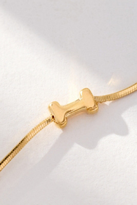 By Anthropologie Barely There Bubble Monogram Necklace