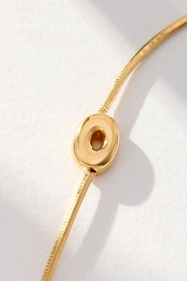 By Anthropologie Barely There Bubble Monogram Necklace