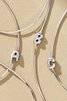Barely There Bubble Monogram Necklace