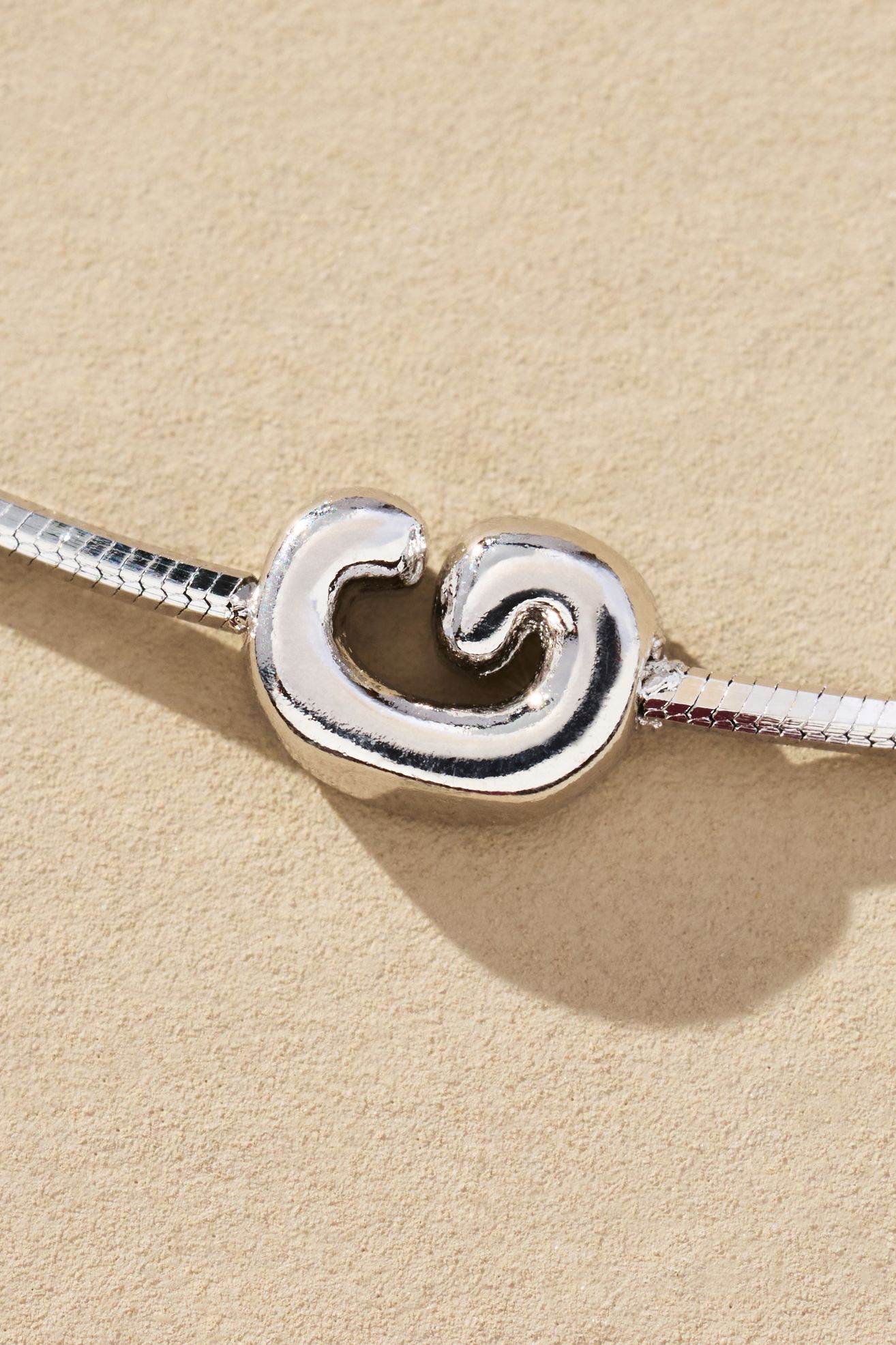 Barely There Bubble Monogram Necklace