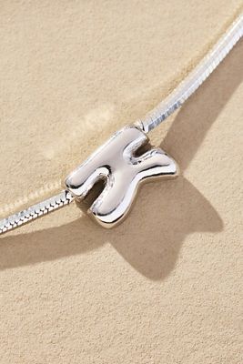 Bubble Letter Monogram Necklace