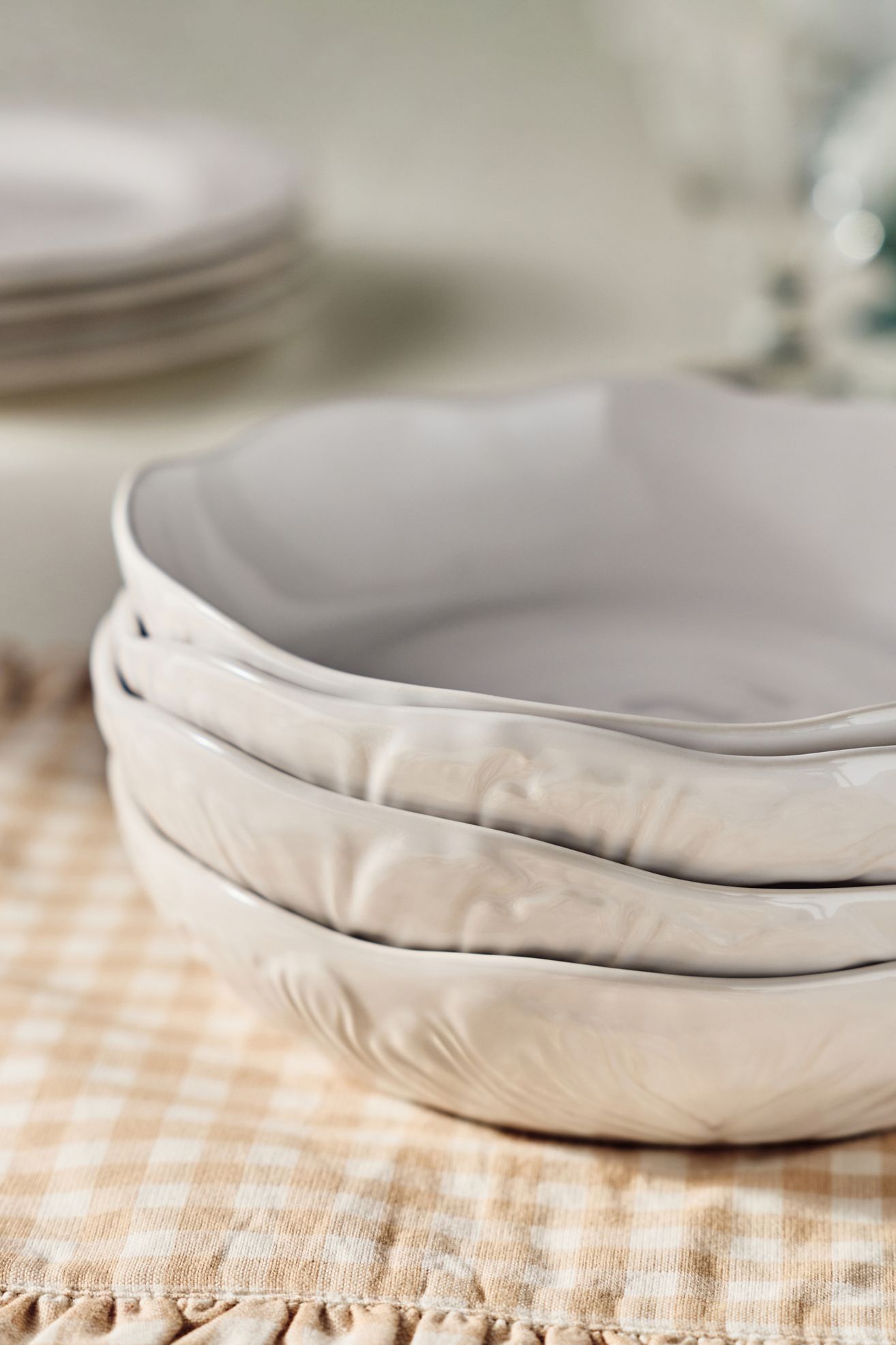 Hera Portuguese Pasta Bowls, Set of 4 - White, Standard, Set Of 4