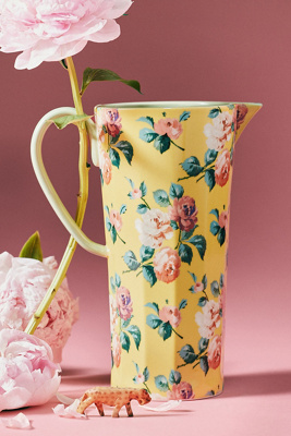 Chintzware Stoneware Pitcher | AnthroHome