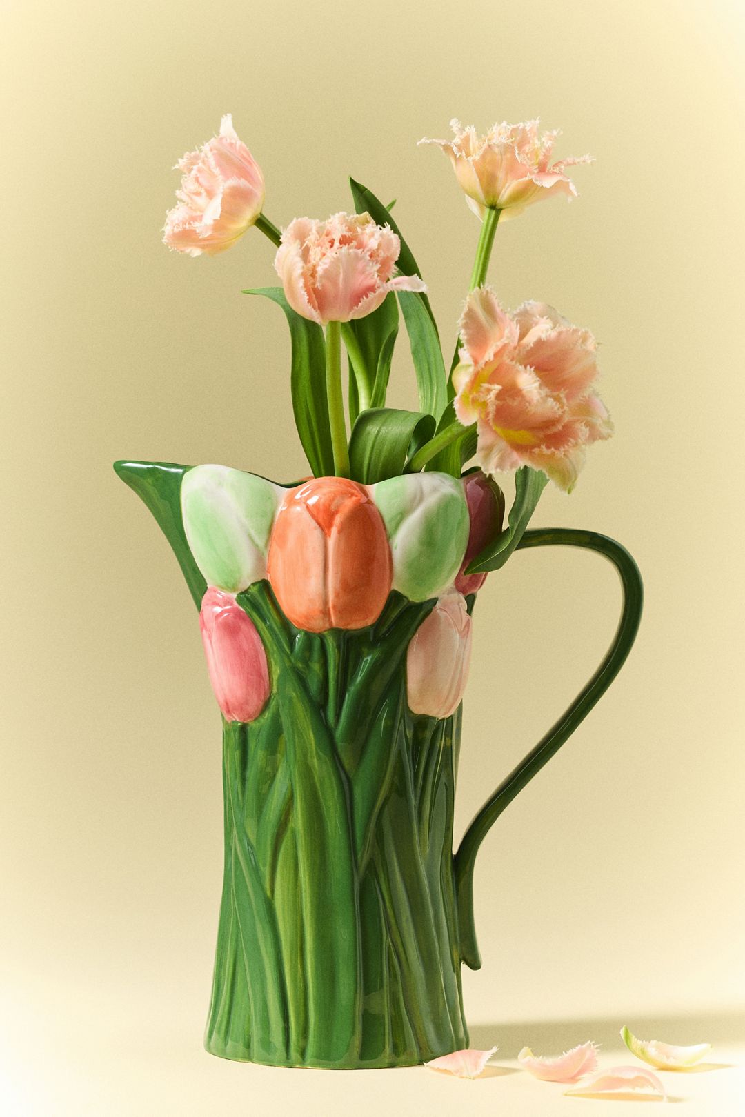 Louise Stoneware Pitcher - Multi Floral, Standard, One Size
