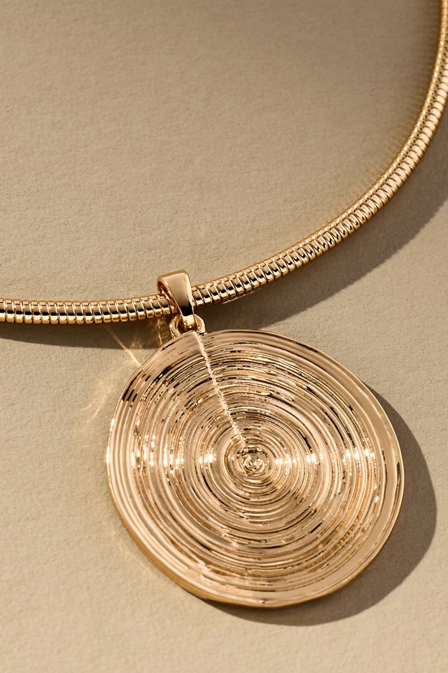 Ettika Swirl Pendant Choker Necklace #1