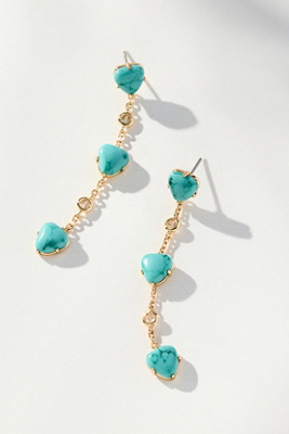 Ettika Turquoise Solstice Dangle Earrings In Multi