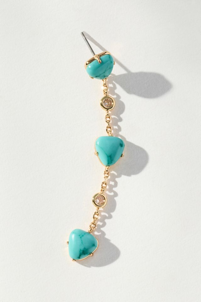 Ettika Turquoise Solstice Dangle Earrings #1