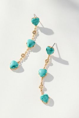 Ettika Turquoise Solstice Dangle Earrings