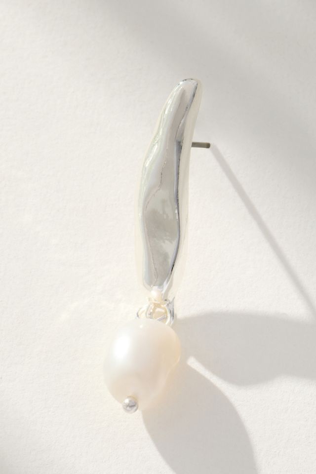 Ettika Liquid Luxe Pearl Earrings #1