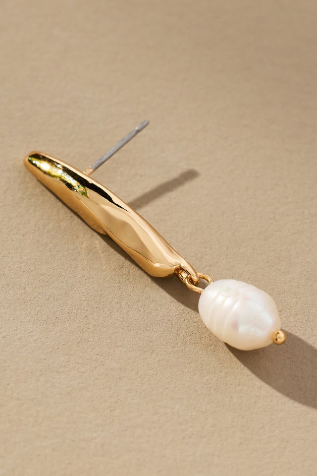 Ettika Liquid Luxe Pearl Earrings #1