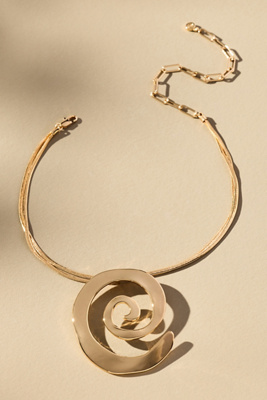 Ettika Aura Swirl Pendant Necklace