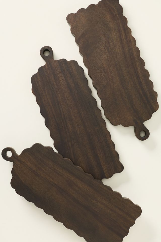 Scalloped Wood Cheeseboard #2