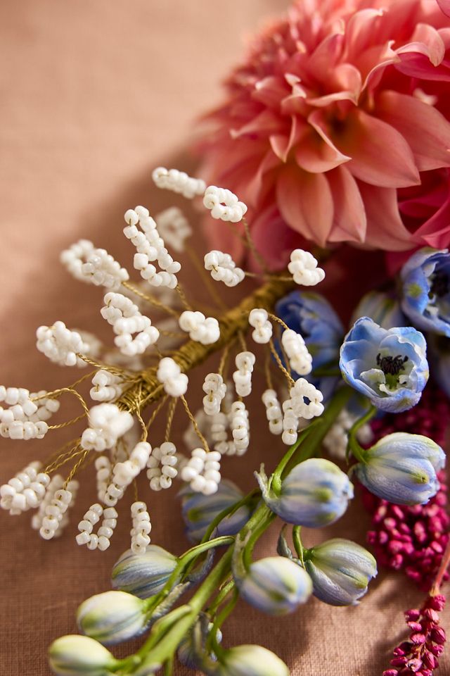 Pearl Bead Puff Bouquet Stake #1