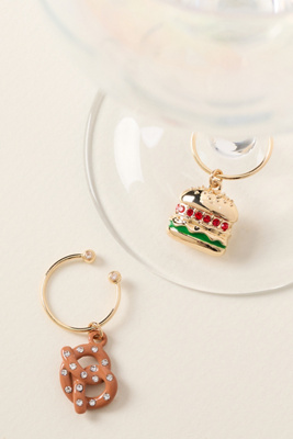 Anthropologie Cocktail Charms, Set Of 2 In Multi