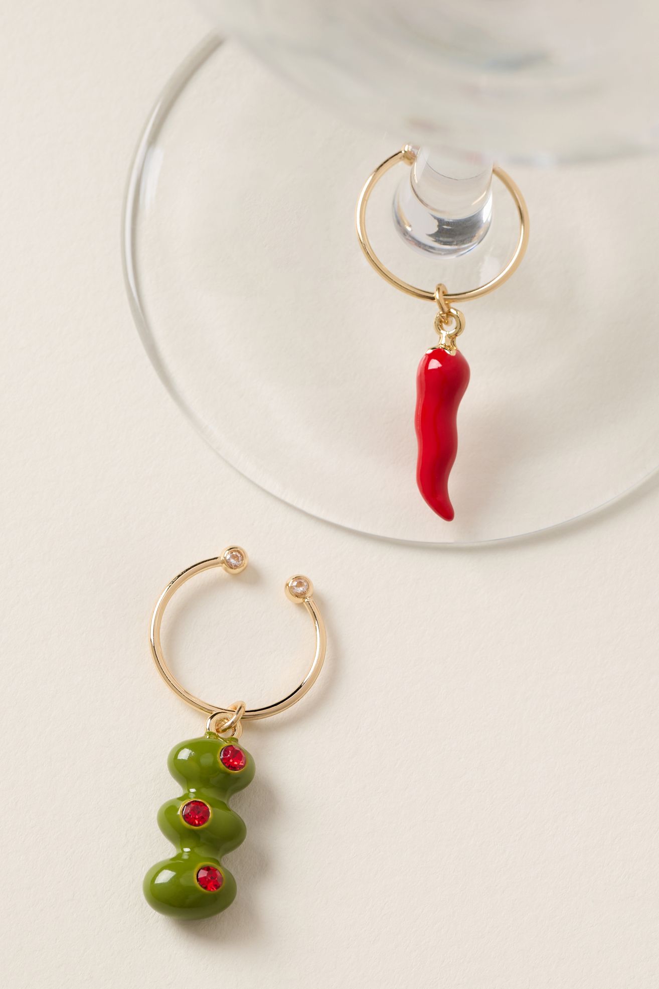 Cocktail Charms, Set of 2 - Garnish & Glam, Standard, Set Of 2