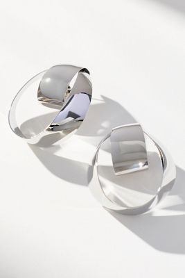 Large Mod Hoop Earrings
