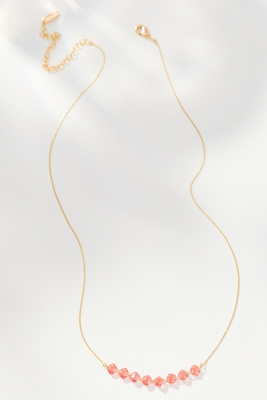 By Anthropologie Beaded Chain Necklace In Gold