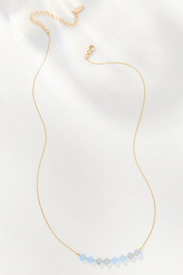By Anthropologie Beaded Chain Necklace In Gold