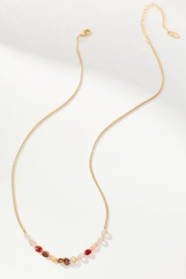 Delicate Chain Crystal Necklace