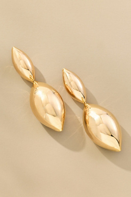 By Anthropologie Large Sculptural Drop Earrings In Gold