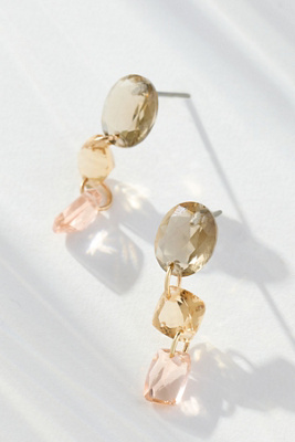 By Anthropologie Colorful Drop Earrings In Gold