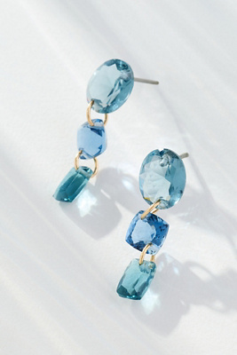 By Anthropologie Colorful Drop Earrings In Blue