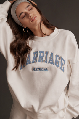 Bridemerch Heritage Crew-neck Sweatshirt In White