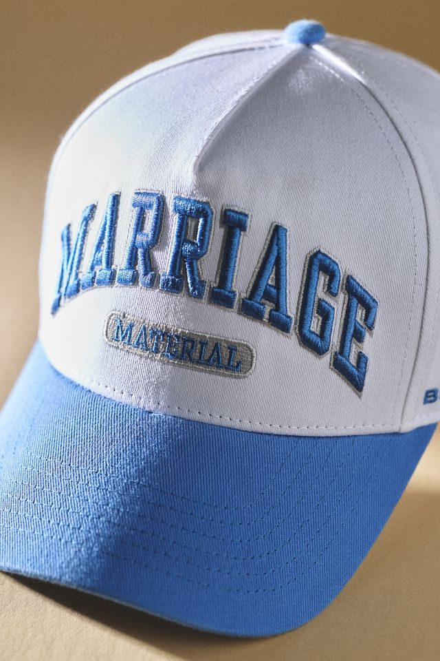 BRIDEMERCH Marriage Material Trucker Hat | Anthropologie display picture 3
