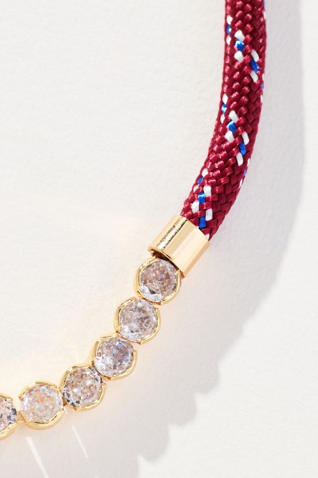 Corded Crystal Necklace #3