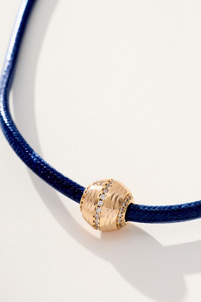 Single Bead Cord Necklace #1