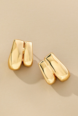 By Anthropologie Sleek Stacker Earrings In Gold