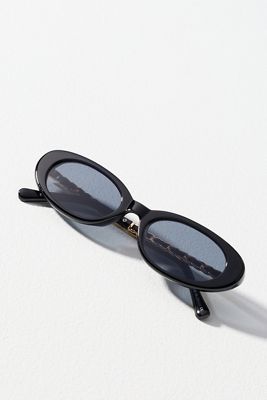 Eyeking Slim Oval Chain Sunglasses