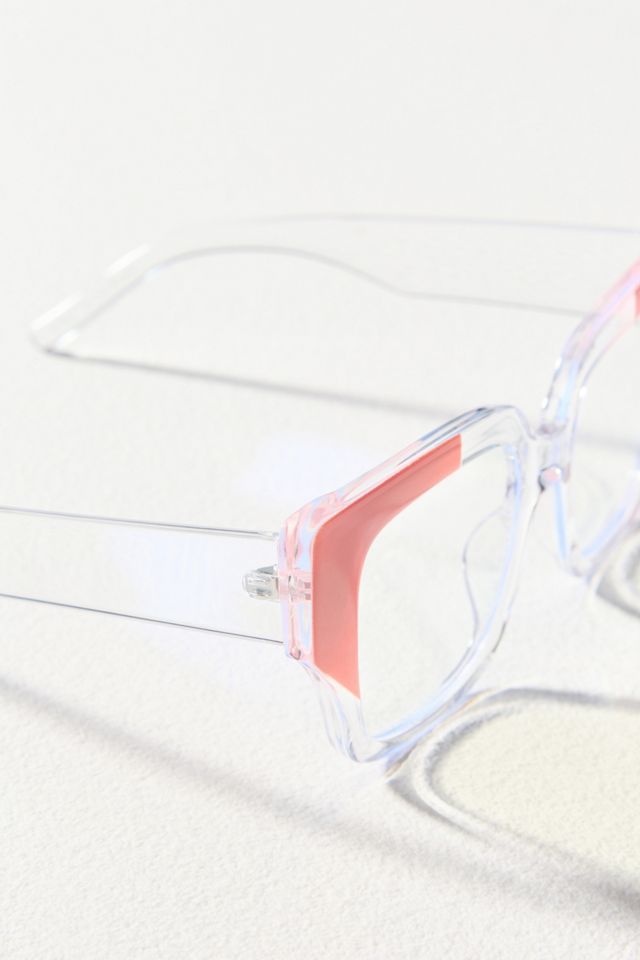 Eyeking Colorblock Translucent Square Readers | Anthropologie display picture 2