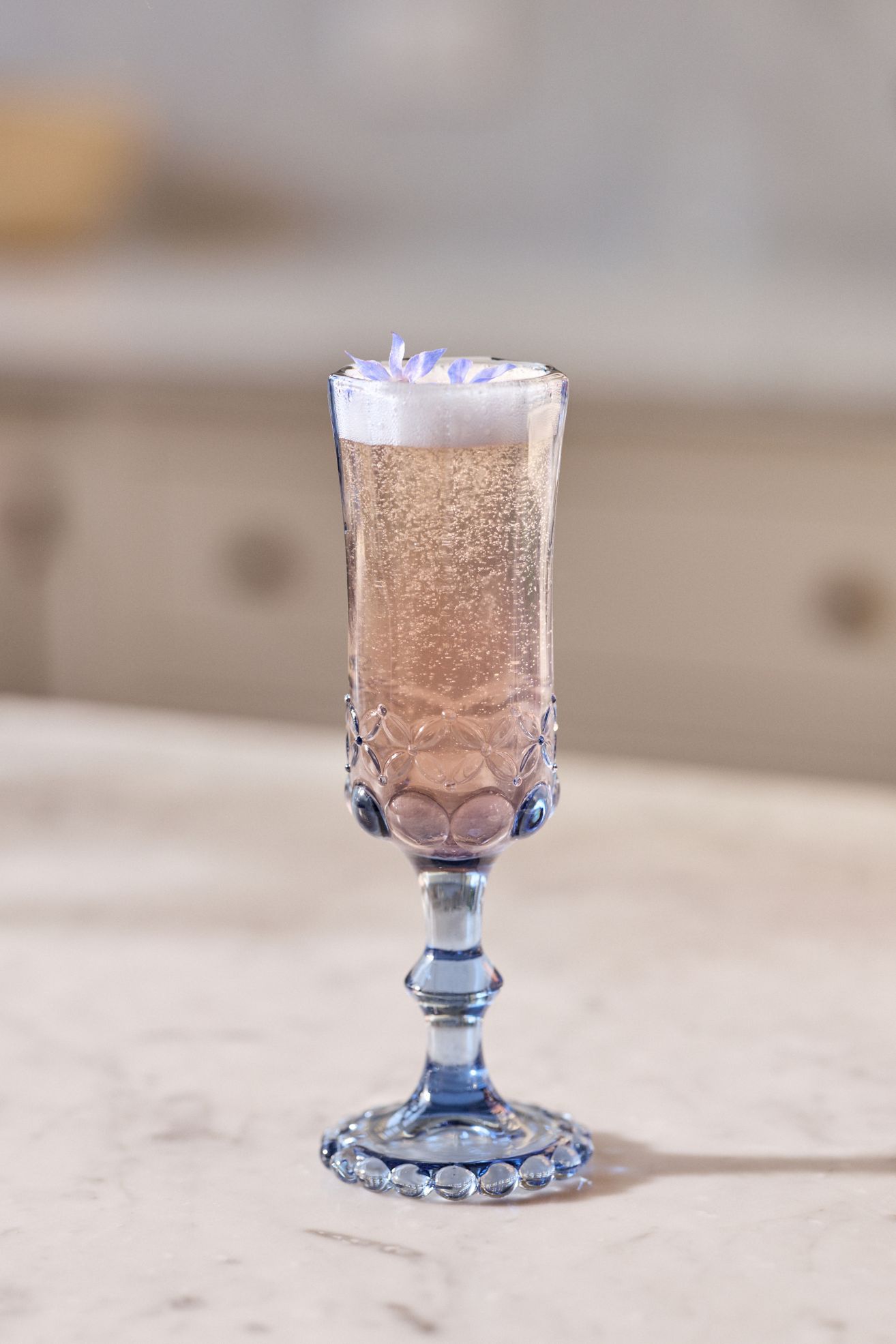 Savannah Flute Glasses, Set of 4 - Wedgewood Blue, Set Of 4